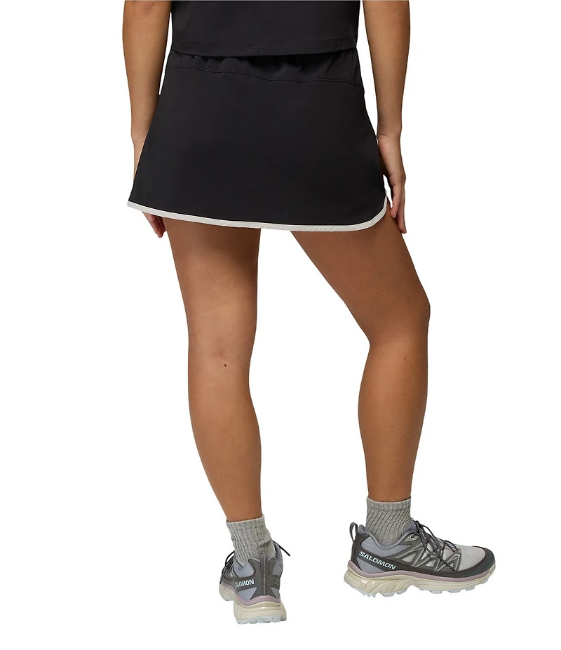 prAna Railay Contrast Pipping High Waist Scallop Skort