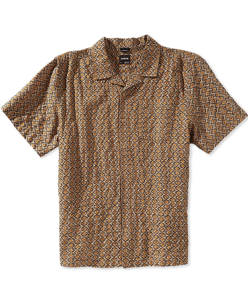 prAna Road's End Short Sleeve Woven Camp Shirt
