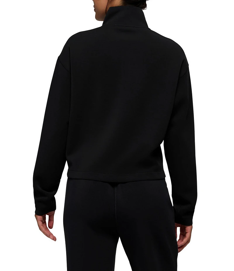 prAna Shea Soft Double Knit Mock Neck Half Zip Pullover