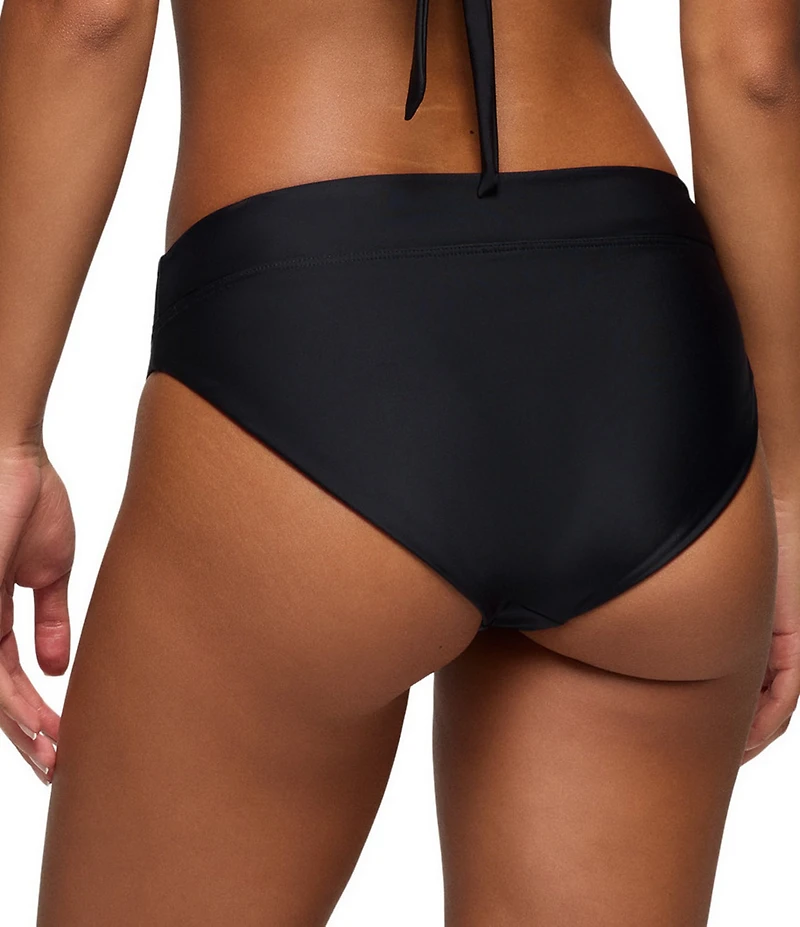 prAna Summer Wave Solid Wide Soft Waist Hipster Swim Bottom