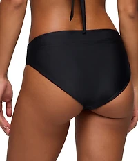 prAna Summer Wave Solid Wide Soft Waist Hipster Swim Bottom