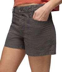 prAna Suton Organic Cotton Slub Texture Mid Rise Utility Shorts