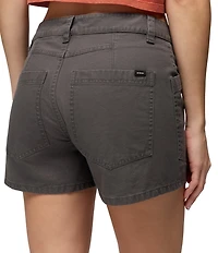 prAna Suton Organic Cotton Slub Texture Mid Rise Utility Shorts