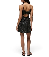 prAna Wistful Winds Tank Black Spring Fling Printed V-Neck Fit & Flare Dress