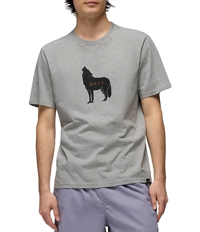 prAna Wolf Pack Journeyman Organic Cotton Short Sleeve Graphic T-Shirt
