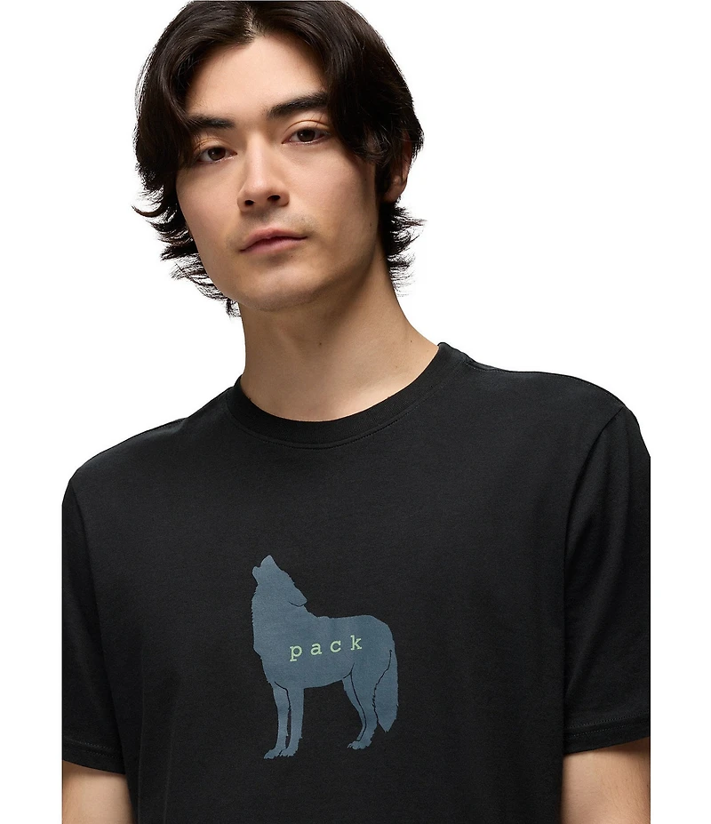 prAna Wolf Pack Journeyman Organic Cotton Short Sleeve Graphic T-Shirt