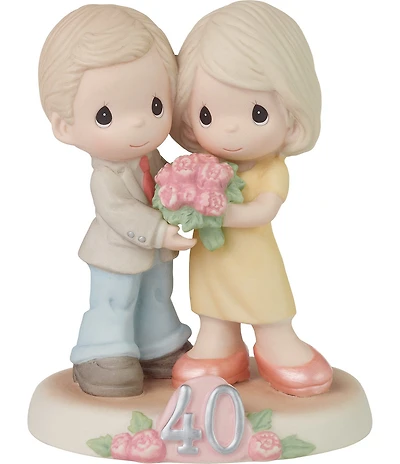 Precious Moments Anniversary Gifts Forty Loving Years Together Porcelain Figurine