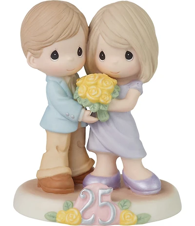 Precious Moments Anniversary Gifts Twenty-Five Happy Years Together Porcelain Figurine