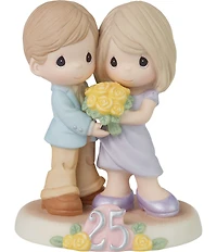Precious Moments Anniversary Gifts Twenty-Five Happy Years Together Porcelain Figurine