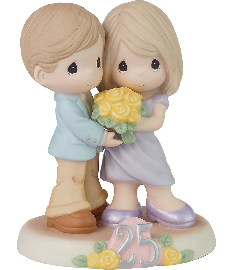 Precious Moments Anniversary Gifts Twenty-Five Happy Years Together Porcelain Figurine