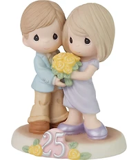 Precious Moments Anniversary Gifts Twenty-Five Happy Years Together Porcelain Figurine