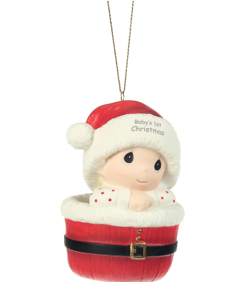 Precious Moments Baby's 1st Christmas Medium Skin Tone Hanging Ornament