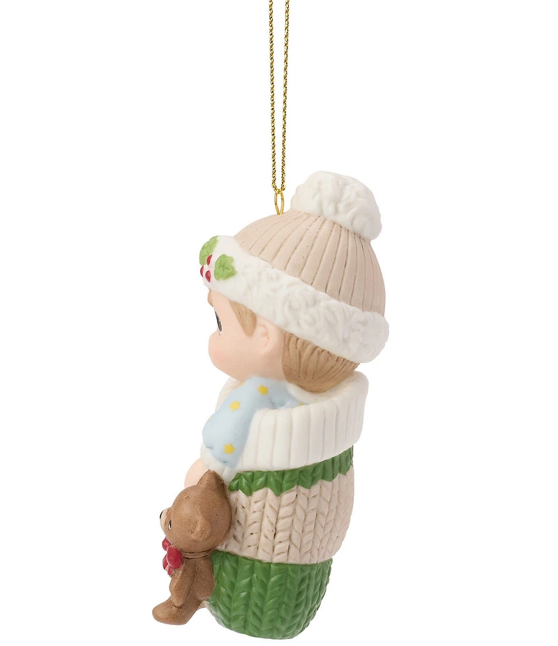 Precious Moments Baby's First Christmas Dated 2026 Baby Boy Hanging Ornament