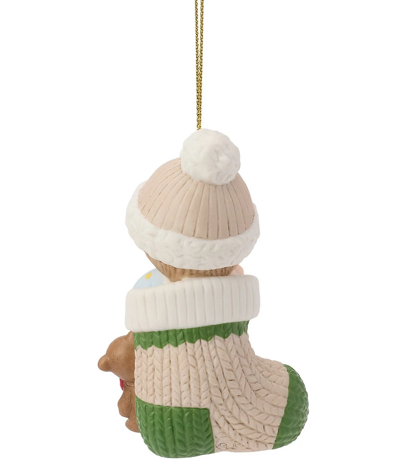 Precious Moments Baby's First Christmas Dated 2026 Baby Boy Hanging Ornament