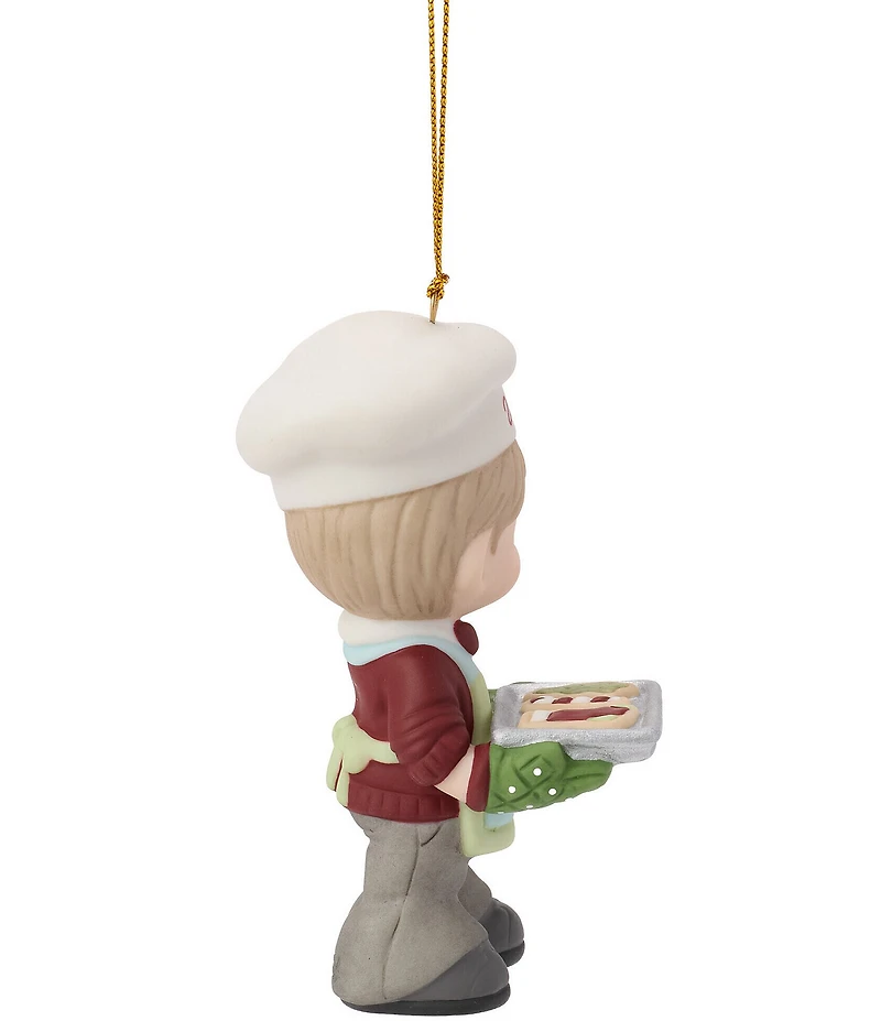 Precious Moments #double;Baking Sweet Memories#double; Dated 2026 Boy With Cookie Tray Hanging Ornament