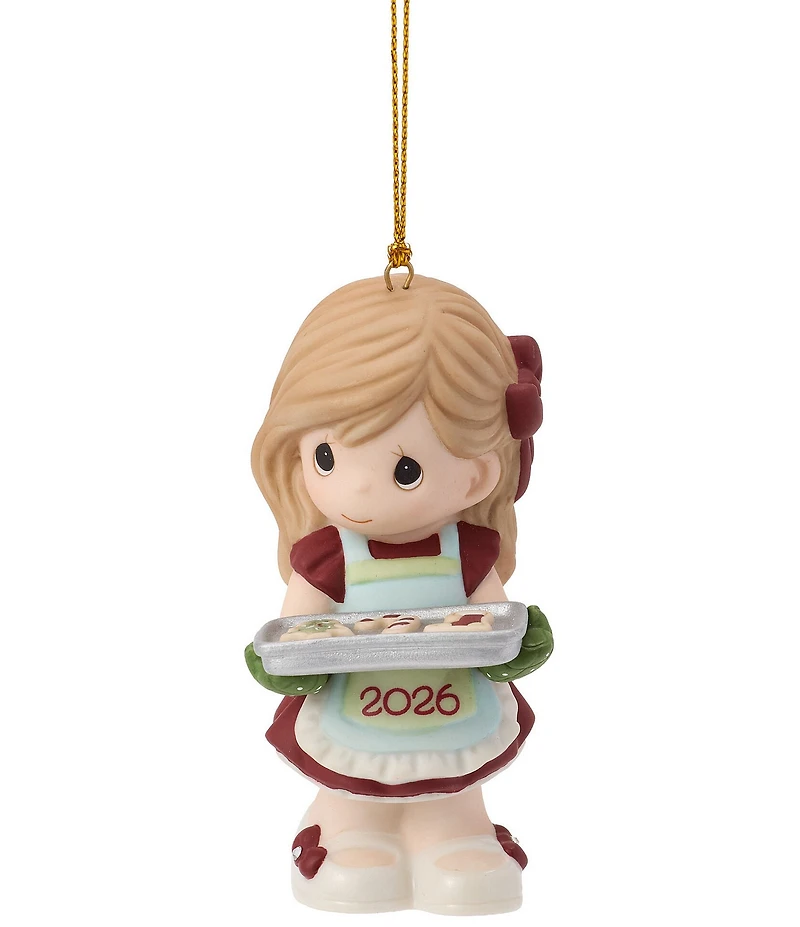 Precious Moments Dated 2026 Girl With Cookie Tray Hanging Ornament