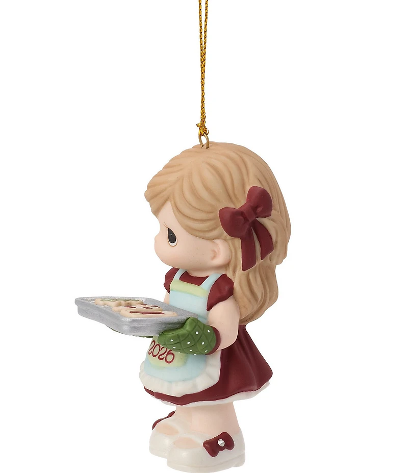 Precious Moments Dated 2026 Girl With Cookie Tray Hanging Ornament