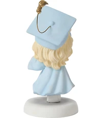 Precious Moments Graduation Blonde Girl With Cross Porcelain Figurine