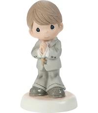 Precious Moments My First Communion Brunette Boy Porcelain Figurine