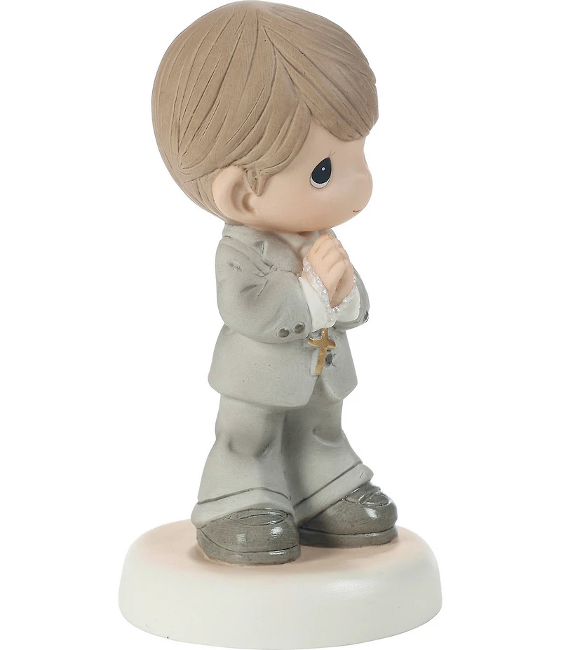 Precious Moments My First Communion Brunette Boy Porcelain Figurine