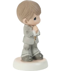 Precious Moments My First Communion Brunette Boy Porcelain Figurine