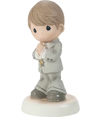 Precious Moments My First Communion Brunette Boy Porcelain Figurine