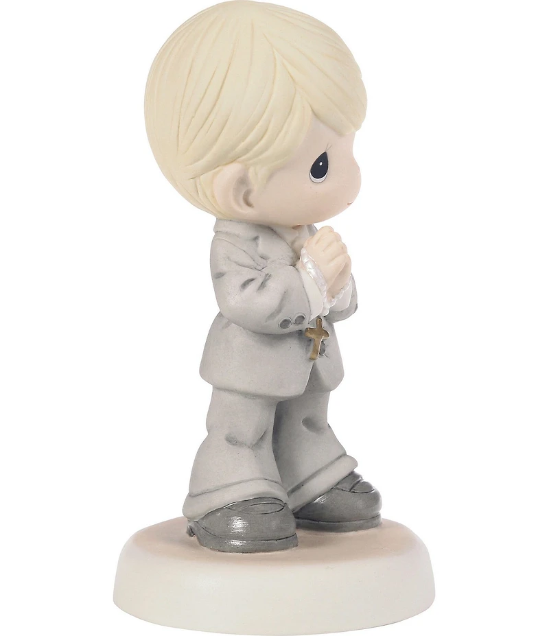 Precious Moments My First Communion Brunette Boy Porcelain Figurine
