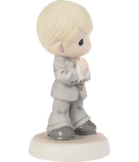 Precious Moments My First Communion Brunette Boy Porcelain Figurine