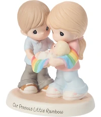 Precious Moments #double;Our Precious Little Rainbow#double; Rainbow Baby Couple Figurine