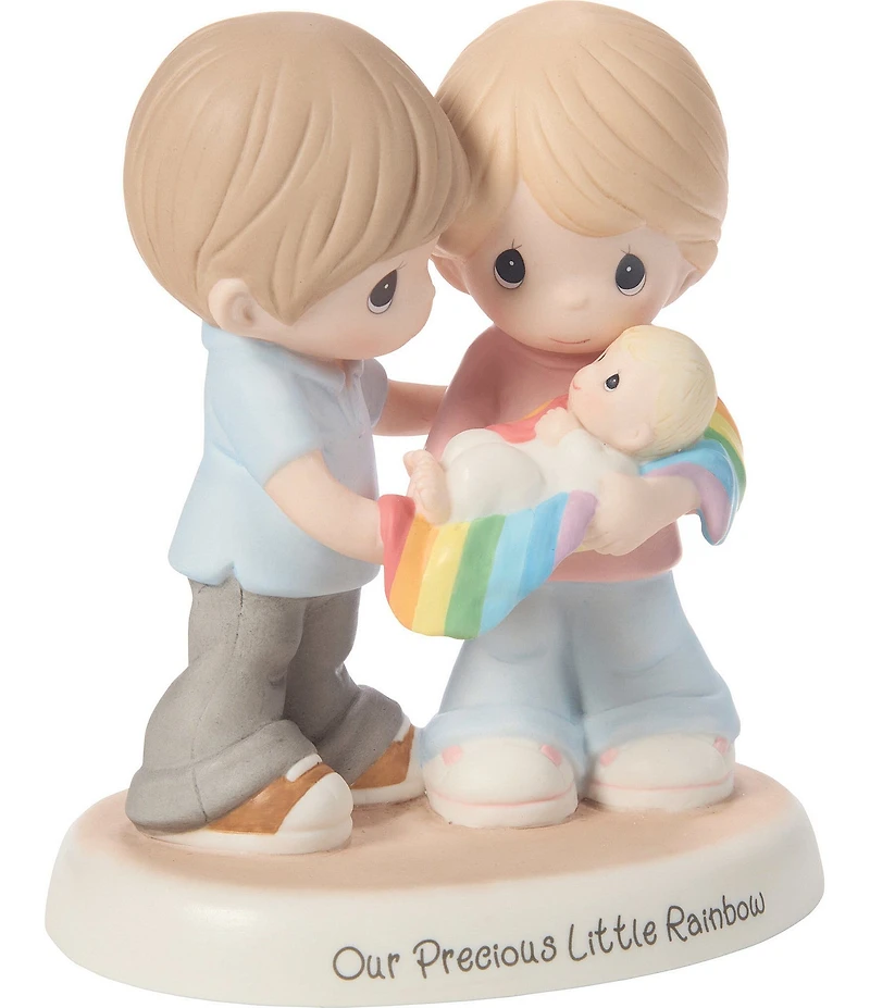 Precious Moments #double;Our Precious Little Rainbow#double; Rainbow Baby Couple Figurine