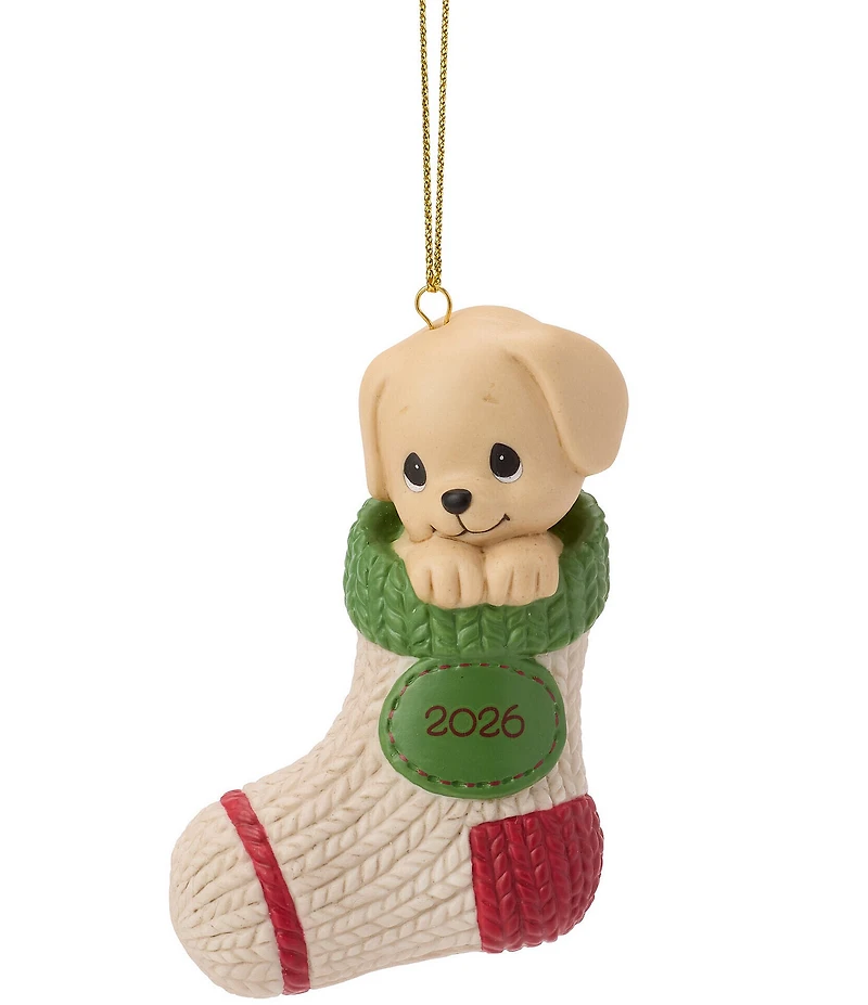 Precious Moments Paw-fectly Cozy Dog Dated 2026 Hanging Ornament