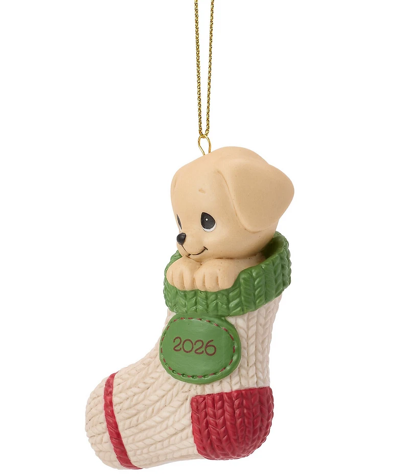 Precious Moments Paw-fectly Cozy Dog Dated 2026 Hanging Ornament