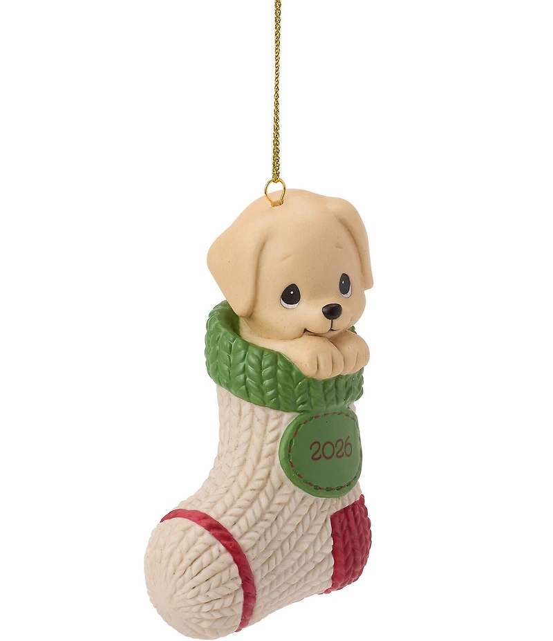 Precious Moments Paw-fectly Cozy Dog Dated 2026 Hanging Ornament