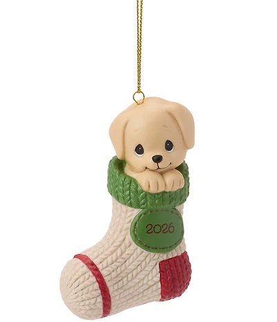 Precious Moments Paw-fectly Cozy Dog Dated 2026 Hanging Ornament