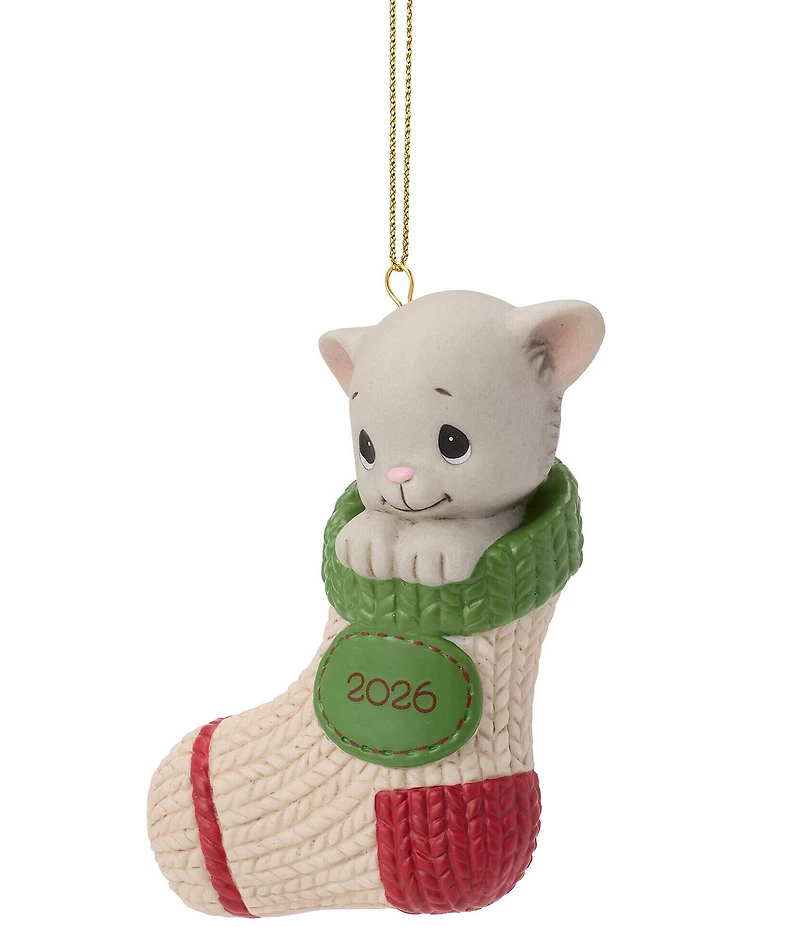 Precious Moments Purr-fectly Cozy Cat Dated 2026 Hanging Ornament