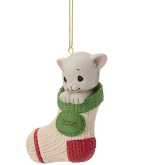 Precious Moments Purr-fectly Cozy Cat Dated 2026 Hanging Ornament
