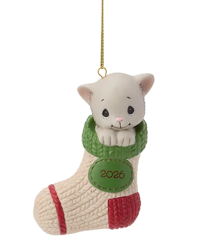 Precious Moments Purr-fectly Cozy Cat Dated 2026 Hanging Ornament