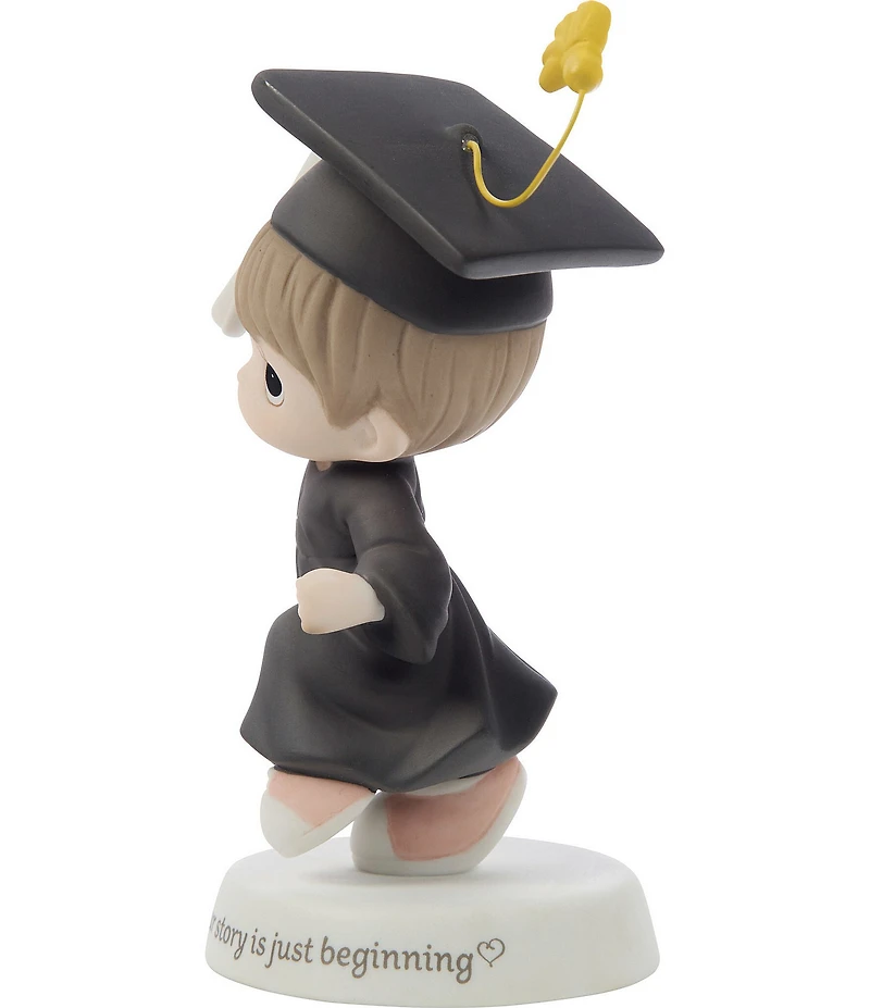 Precious Moments #double;Your Story is Just Beginning#double; Graduation Boy Porcelain Figurine
