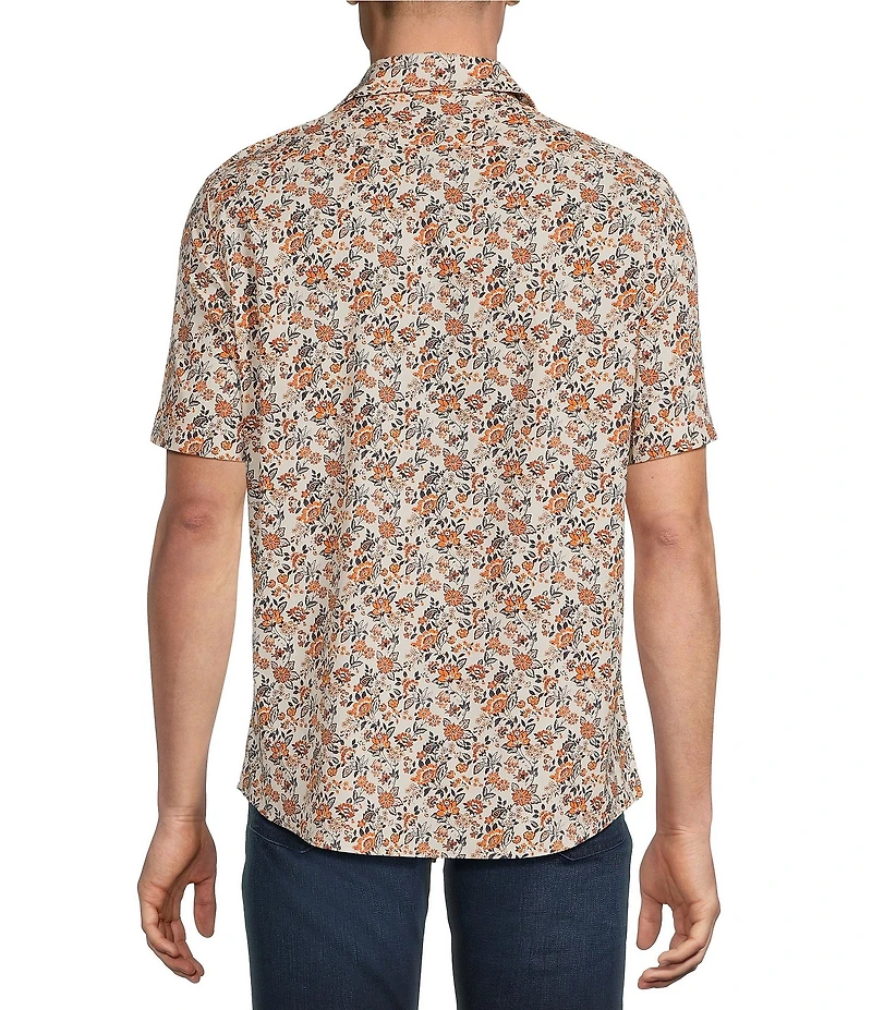 Cremieux Premium Denim Floral Short Sleeve Woven Shirt
