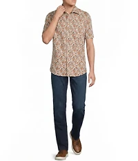 Cremieux Premium Denim Floral Short Sleeve Woven Shirt