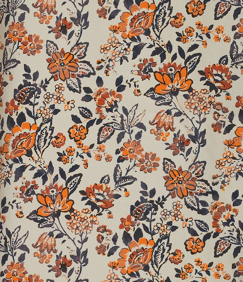 Cremieux Premium Denim Floral Short Sleeve Woven Shirt