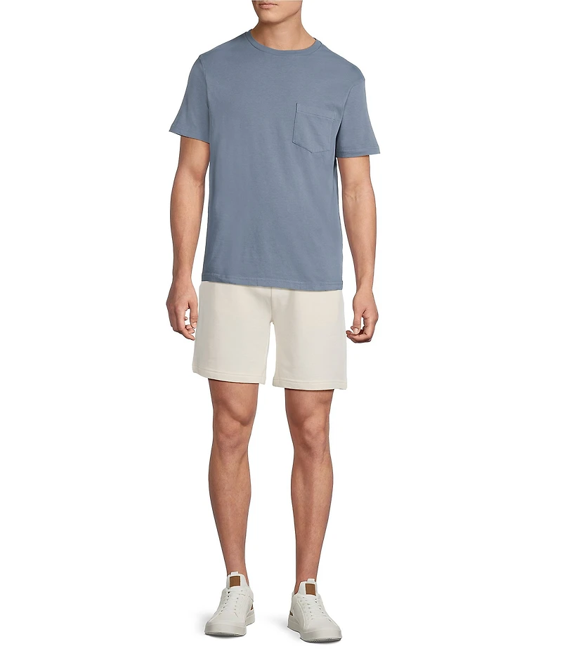 Cremieux Premium Denim Solid Soft Knit 7#double; Inseam Shorts