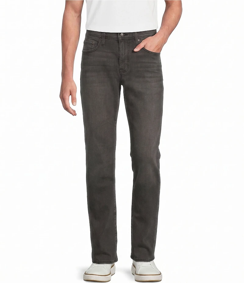 Premium Denim Straight Dark Grey Stretch Jeans