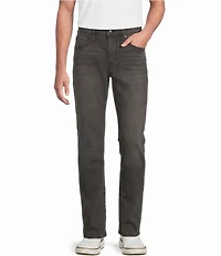 Premium Denim Straight Dark Grey Stretch Jeans