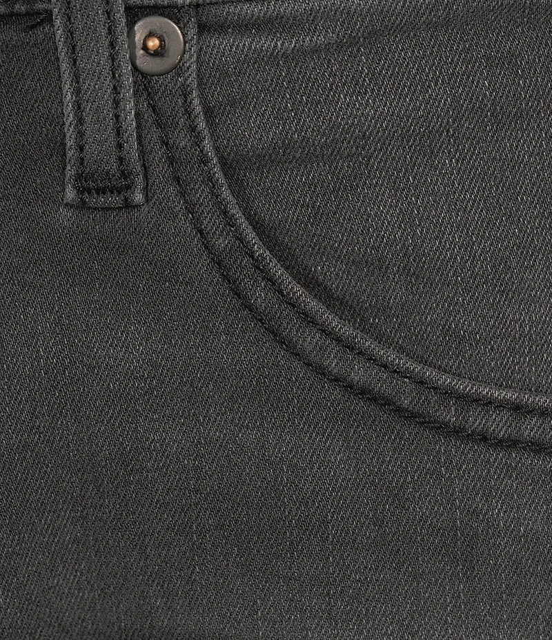 Premium Denim Straight Dark Grey Stretch Jeans
