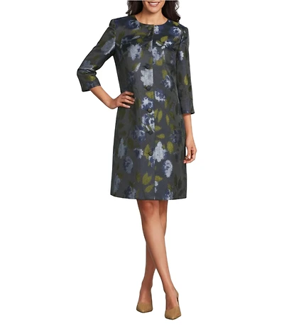 Preston & York Belinda Round Neckline Floral Jacket