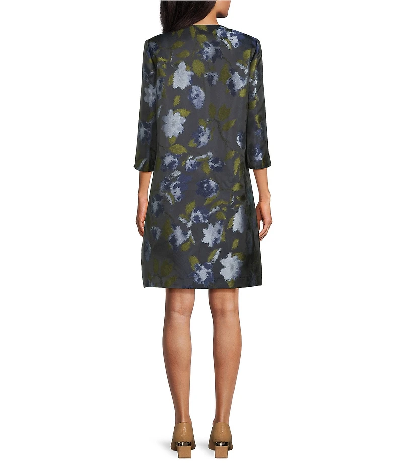 Preston & York Belinda Round Neckline Floral Jacket