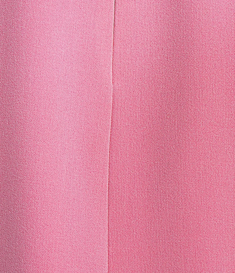 Preston & York Betty Round Neckline Long Sleeve Stretch Crepe Feather Blouse