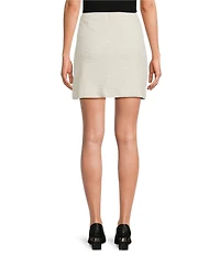 Preston & York Coordinating Caitlin Knit Tweed Pocket A-Line Skirt