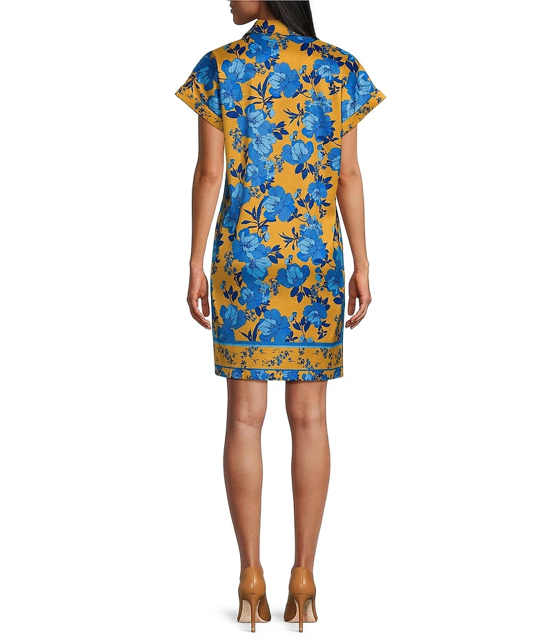 Preston & York Carson Collar Short Sleeve Dress